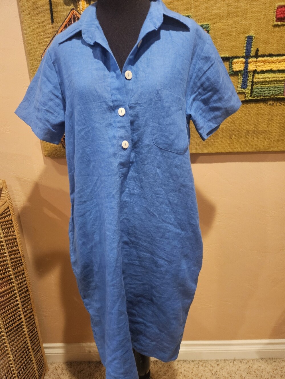 Vikolino European Linen "Vika" Shirt Dress